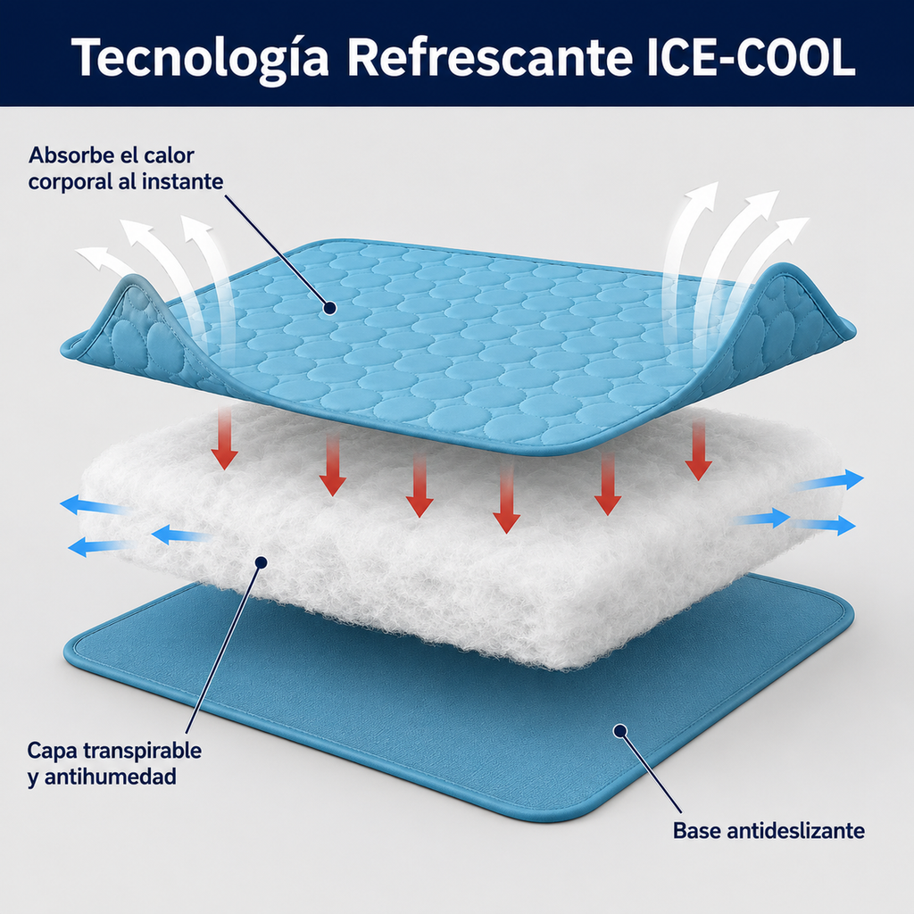 Colchón Refrescante Patika Pets™ ❄️ Descanso Fresco en los Días de Calor
