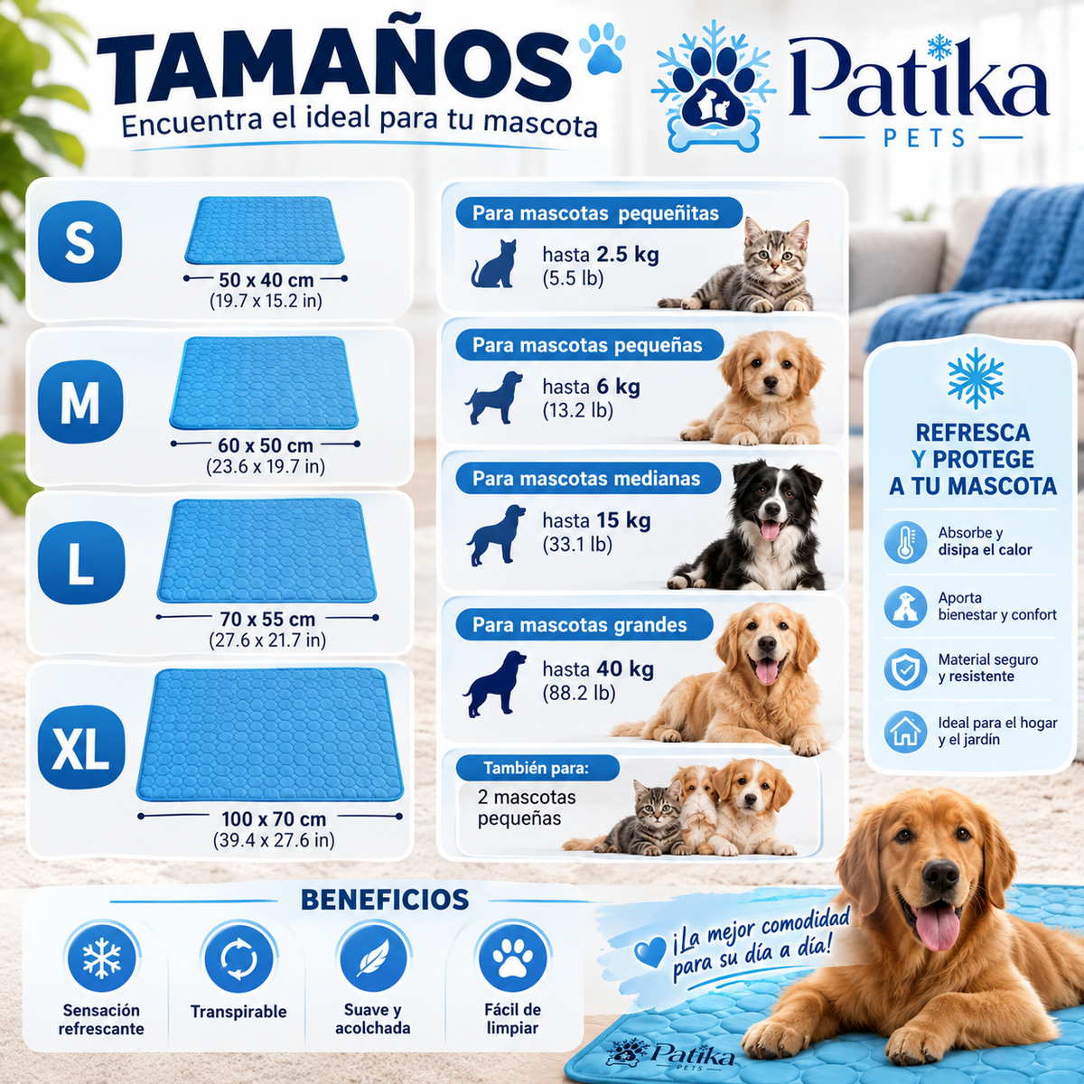 Patika Pets™ Fresco y cómodo