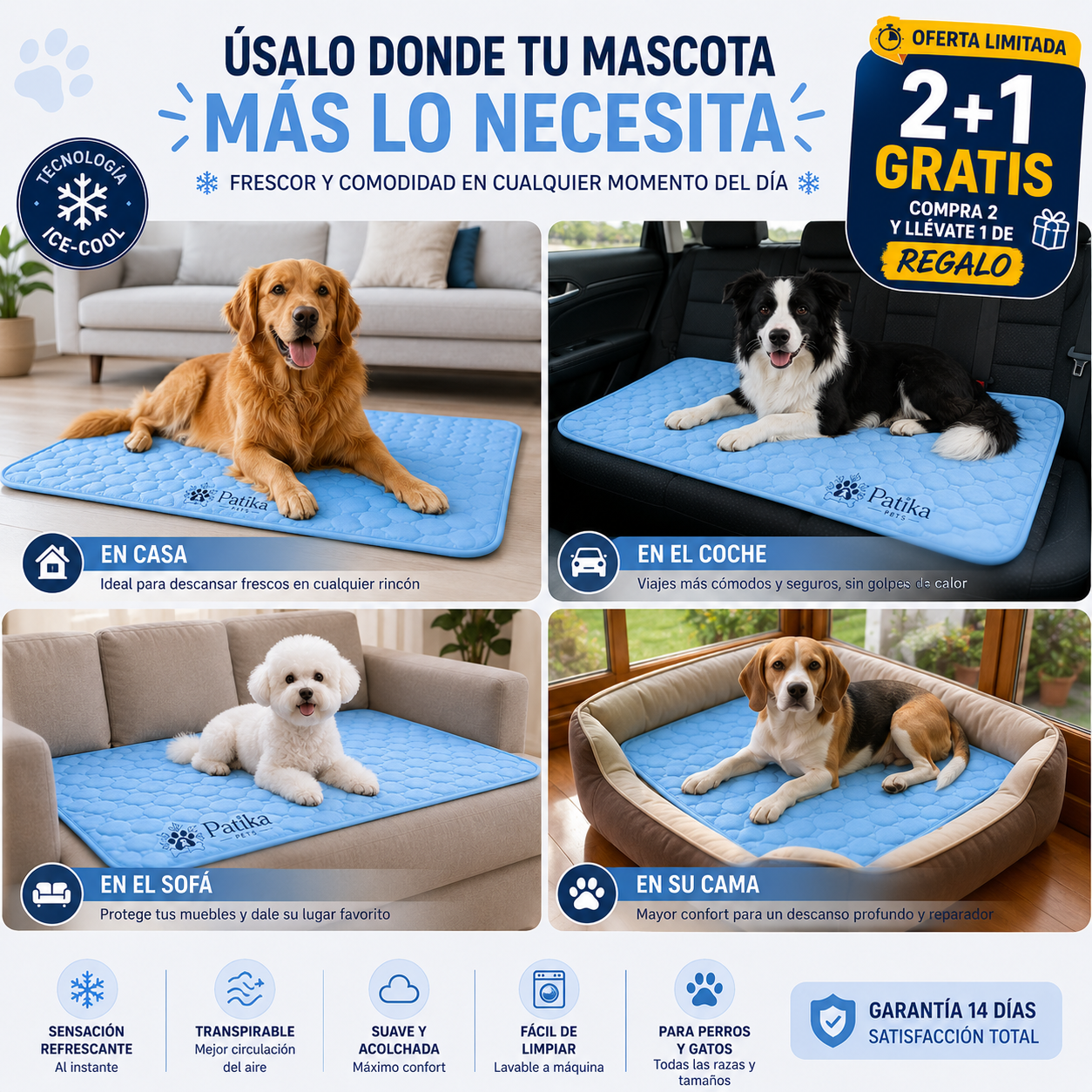 Patika Pets™ Fresco y cómodo