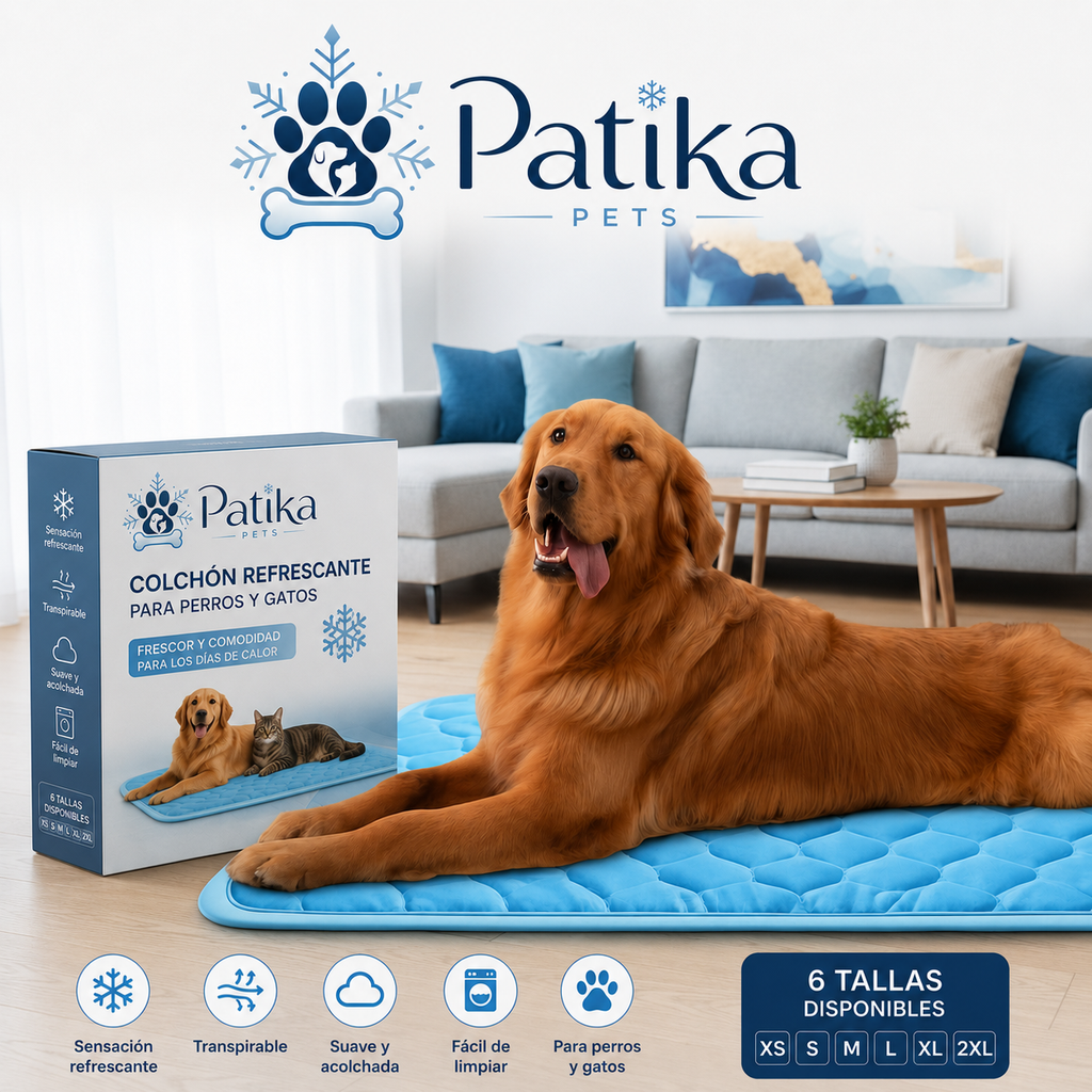 Colchón Refrescante Patika Pets™ ❄️ Descanso Fresco en los Días de Calor